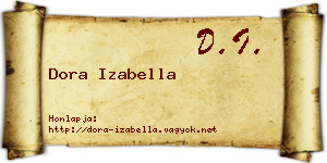 Dora Izabella névjegykártya
